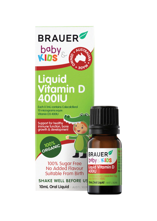 Brauer Baby Kids Liquid Vitamin D 400iu 10ml