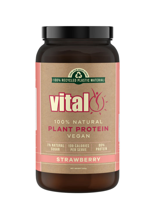 Vital Protein Plant Based (Pea Protein Isolate) Strawberry 500g