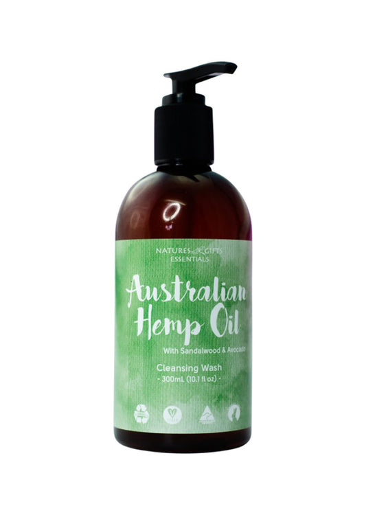 Clover Fields NG Essent Aust Hemp Oil Cleansing Wash 300ml