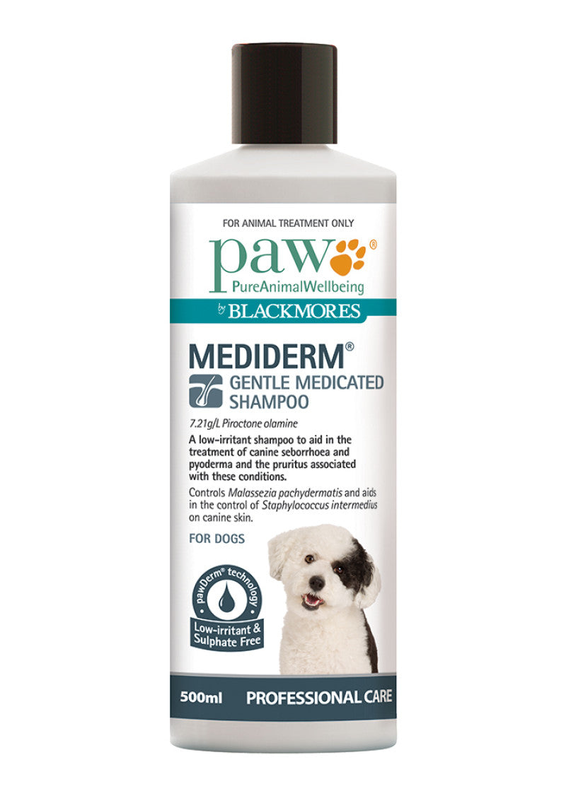 PAW Shampoo MediDerm Gentle Medicated (Dog) 500ml