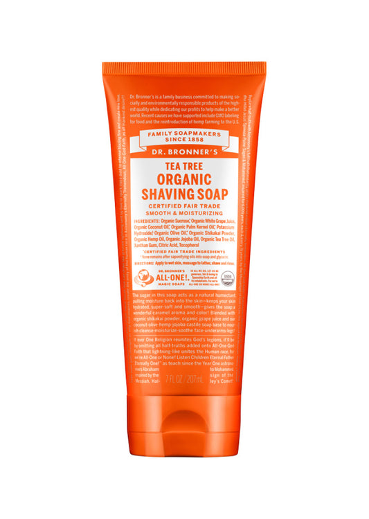 Dr. Bronner's Organic Shaving Soap Tea Tree 207ml