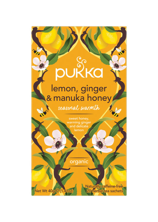 Pukka Org Lemon, Ginger And Manuka Honey X 20 Tea Bags