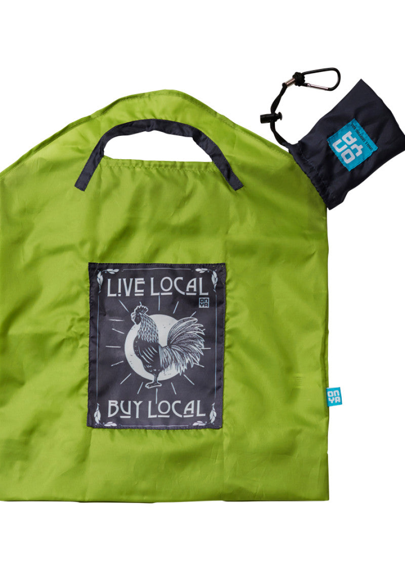 Onya Reusable Shopping Bag Apple Live Local (Small)