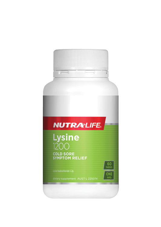 Nutralife Lysine 1200mg 60t *sell Thru, New Sku 2770076*