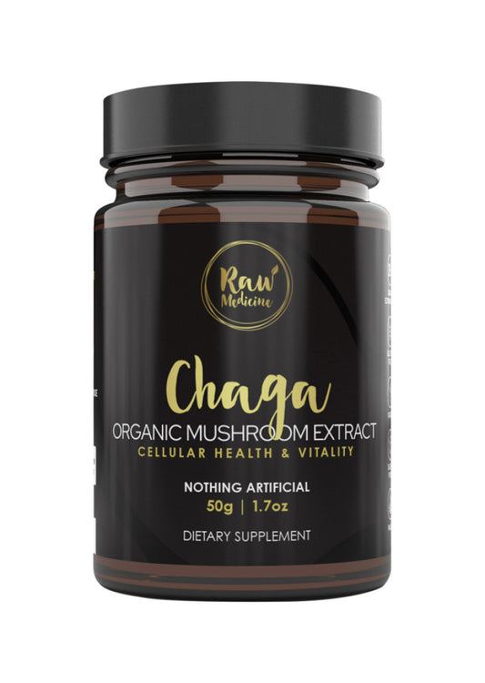 Raw Medicine Org Mushroom Extract Chaga 50g