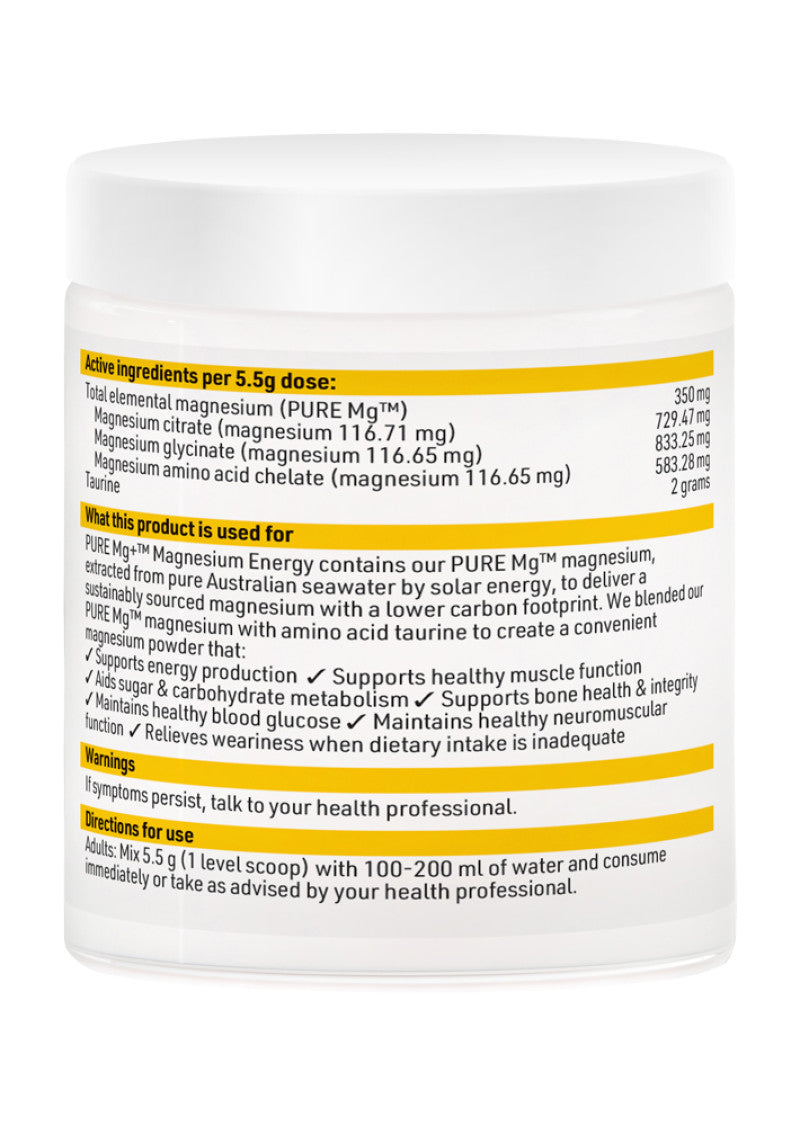 SFI Health PURE Mg Magnesium Energy 165g