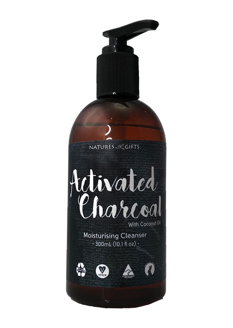 Clover Fields NG Essent Activ Charcoal Moist Cleanser 300ml