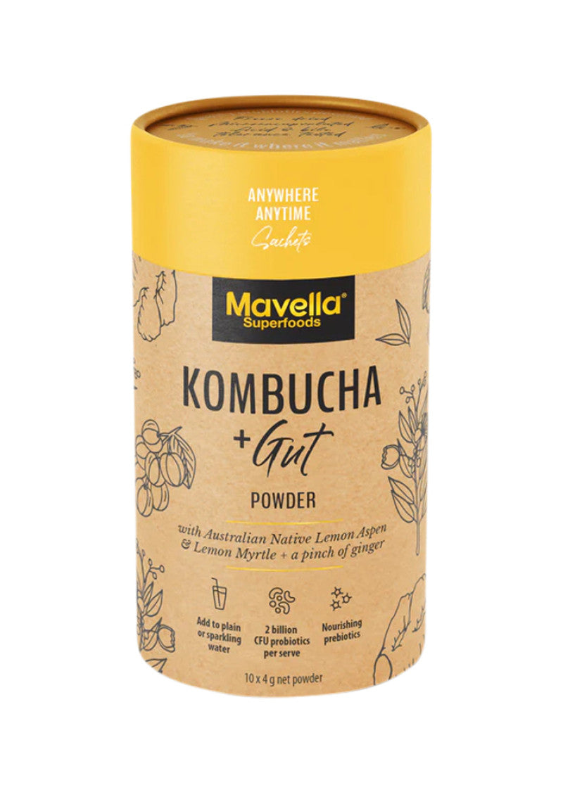 Mavella Superfoods Kombucha Plus Gut Powder Sachet 4g x 10 Pack