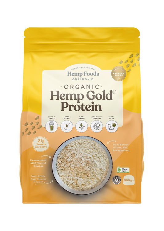 Hemp Foods Aust Organic Hemp Protein Gold 900g