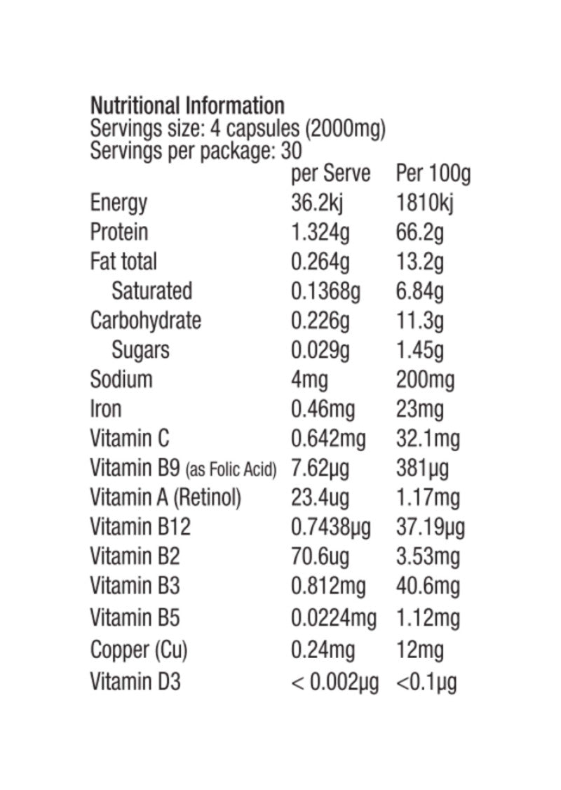 Nutraviva Beef Liver Organic 120c