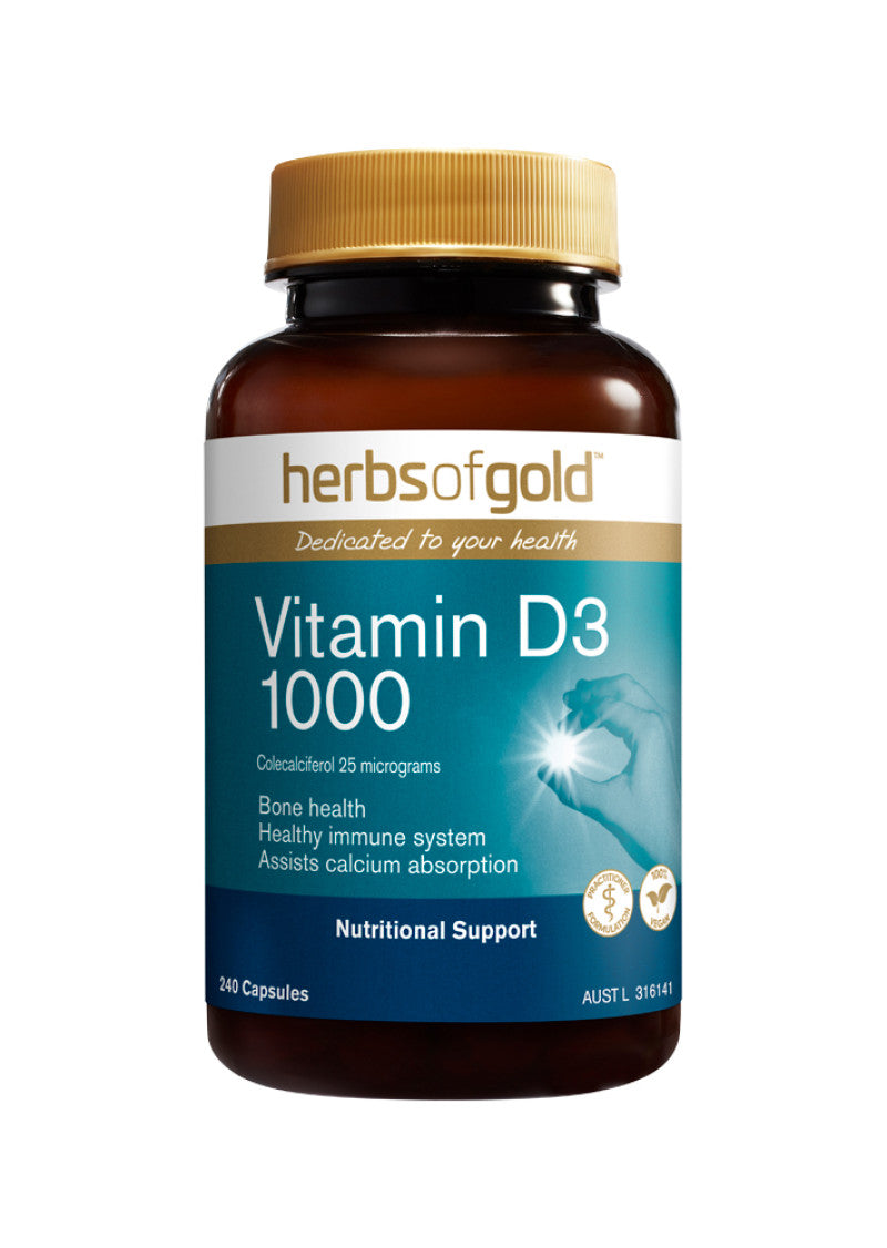 Herbs of Gold Vitamin D3 1000 240c