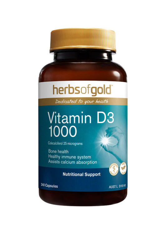 Herbs Of Gold Vitamin D3 1000 240c