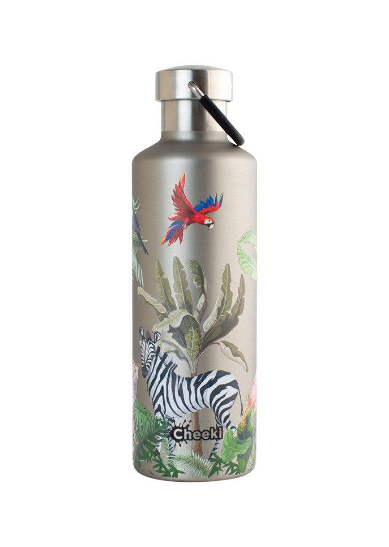 Cheeki Insulated Bottle Classic 3d Jungle 600ml