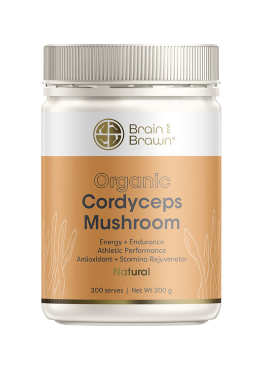 Brain Brawn Org Cordyceps Mushroom Natural 200g