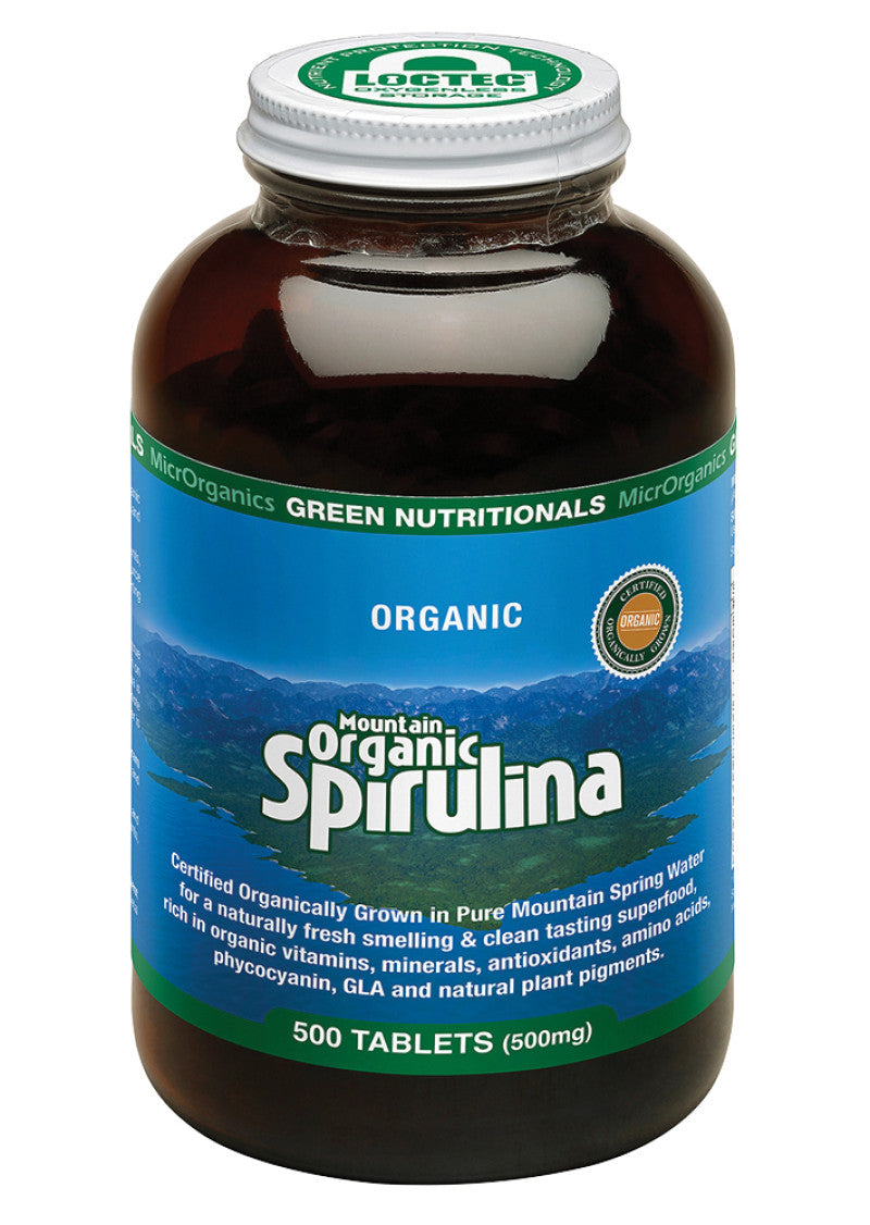 Green Nutritionals Org Spirulina Mountain 500mg 500t