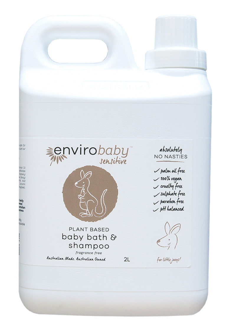 EnviroBaby Sensitive Baby Bath Shampoo Fragrance Free 2L