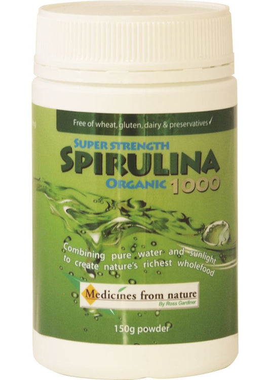 Medicines From Nature Org Spirulina Super Strength 1000 Powder 150g