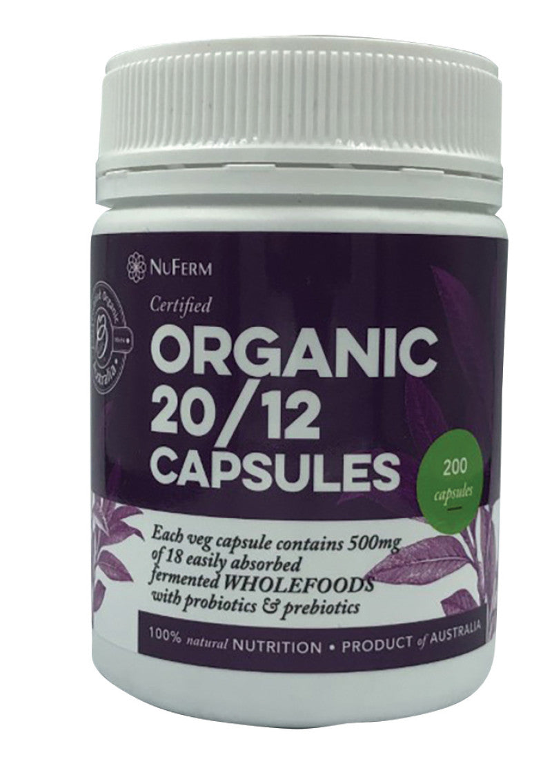 NuFerm Organic 20 12 Capsules 200c