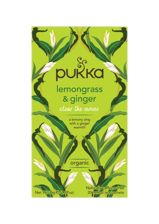 Pukka Org Lemongrass and Ginger x 20 Tea Bags