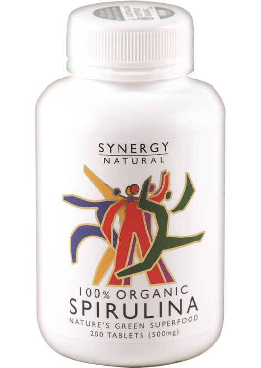 Synergy Natural Organic Spirulina 500mg 200t