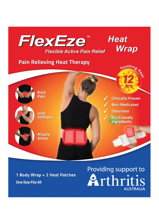 FlexEze Heat Wrap (1 x Body Wrap and 2 x Heat Patches)