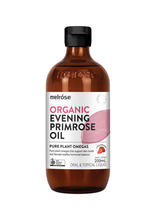 Melrose Evening Primrose Oil Organic Strawberry 200ml