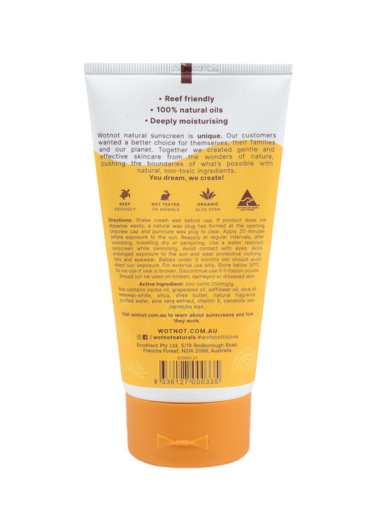 Wotnot Nat Natural Sunscreen SPF 30 150g