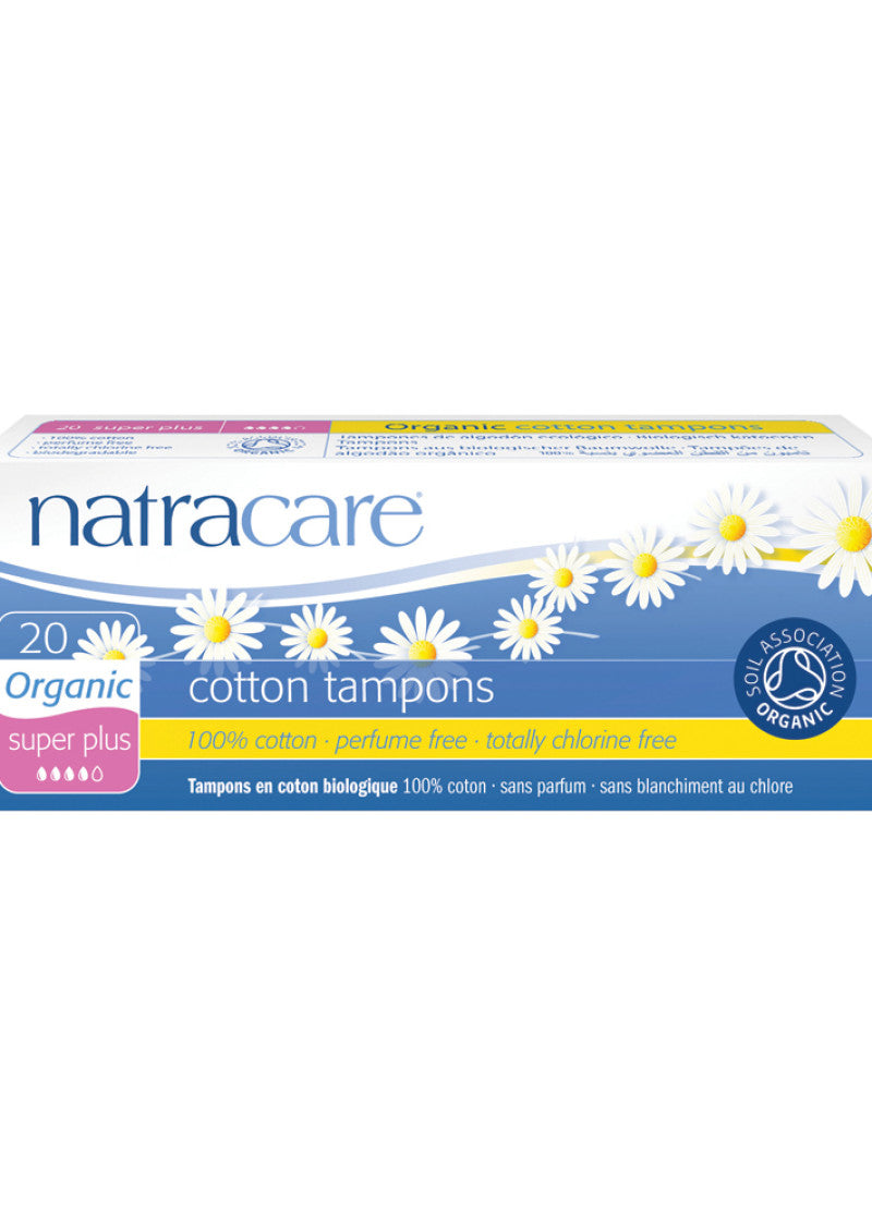 Natracare Tampons Org Cotton Super Plus x 20 Pack