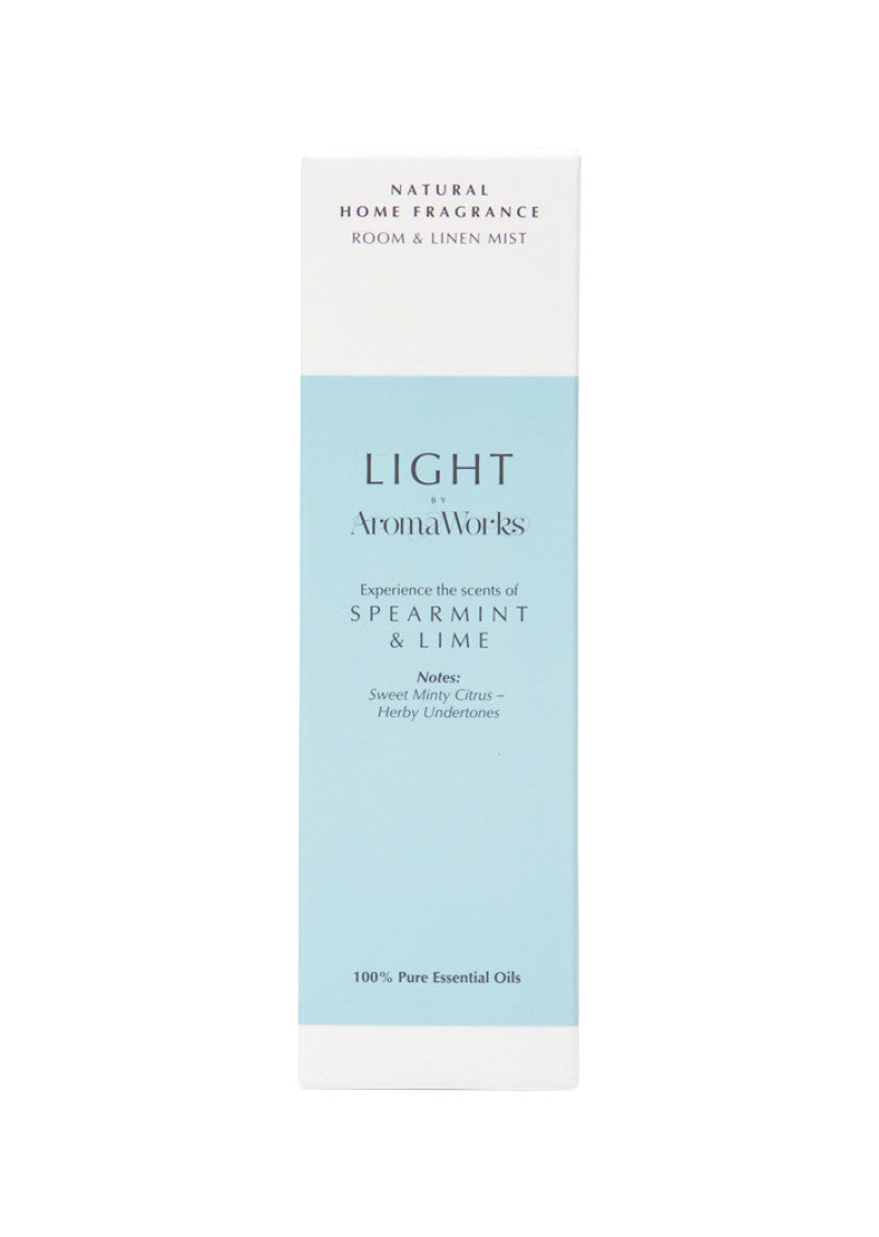 AromaWorks Light Room and Linen Mist Spearmint and Lime 100ml