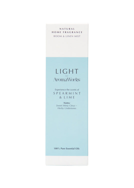 AromaWorks Light Room and Linen Mist Spearmint and Lime 100ml