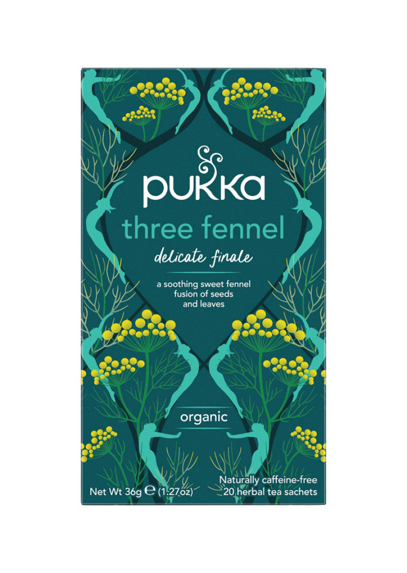 Pukka Org Three Fennel x 20 Tea Bags