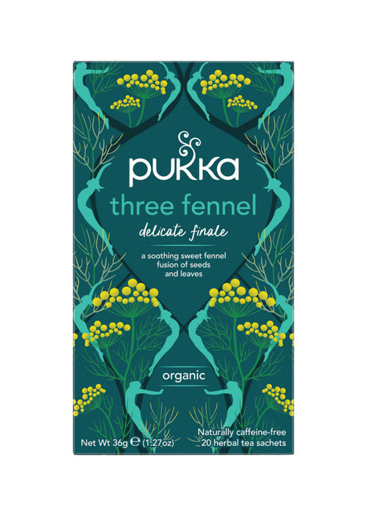 Pukka Org Three Fennel X 20 Tea Bags