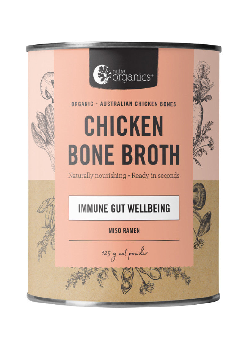 Nutra Organics Bone Broth Chicken Miso Ramen 125g