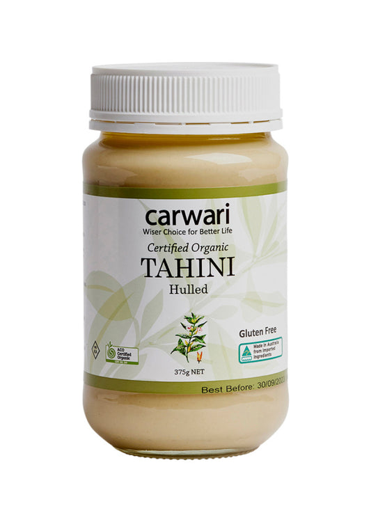 Carwari Org Tahini Hulled 375g