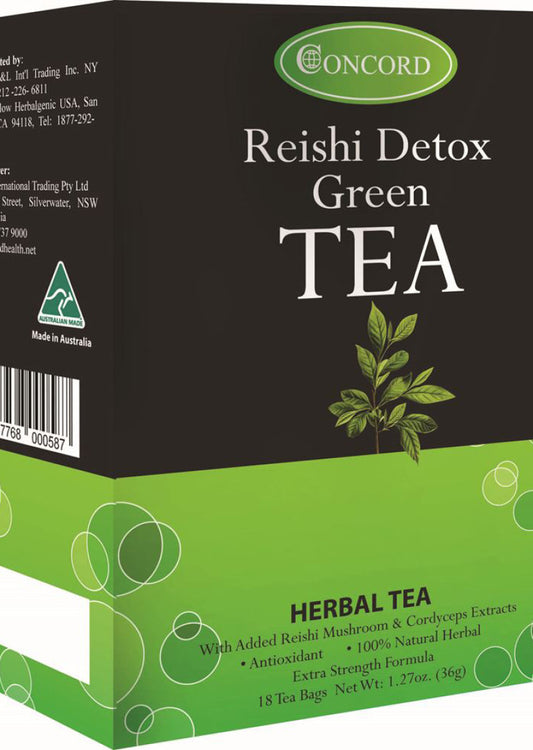 Concord Reishi Detox Green Tea X 18 Tea Bags