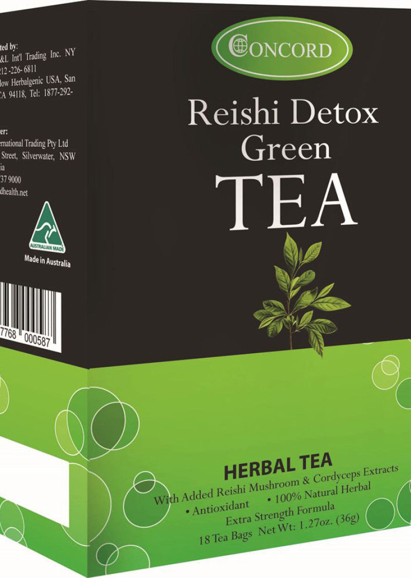 CONCORD REISHI DETOX GREEN TEA X 18 TEA BAGS