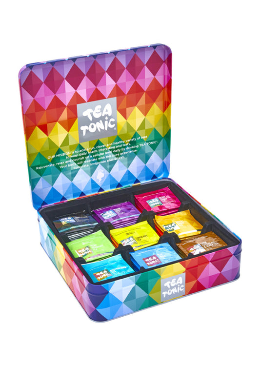 Tea Tonic Tin Tea Chest Deluxe x 63 Tea Bags