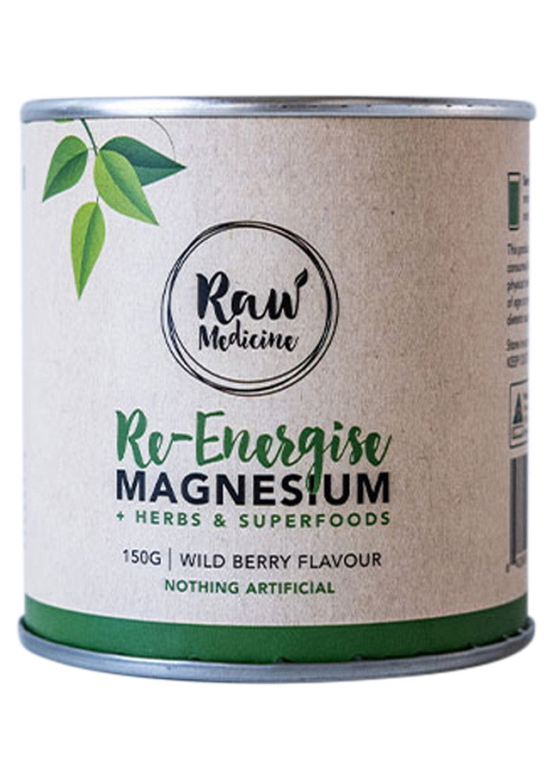 Raw Medicine Re Energise Magnesium (Wild Berry) 150g