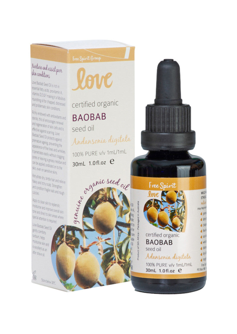 Byron Bay (Free Spirit) Love Org Baobab Seed Oil 30ml