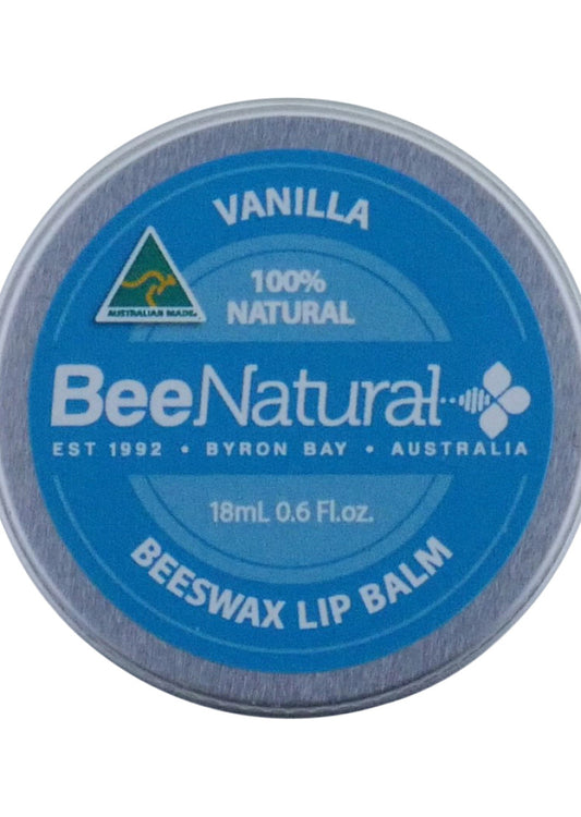 Bee Natural Lip Balm Tin Vanilla 18ml