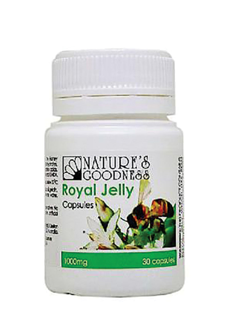 Nat Goodness Royal Jelly Capsules 1000mg 30c