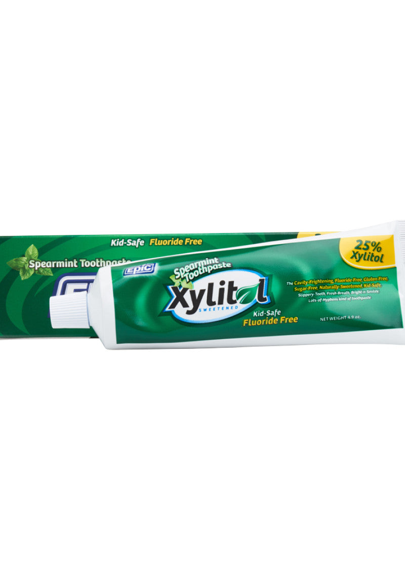 Epic Toothpaste Xylitol Spearmint (Fluoride Free) 4.9oz