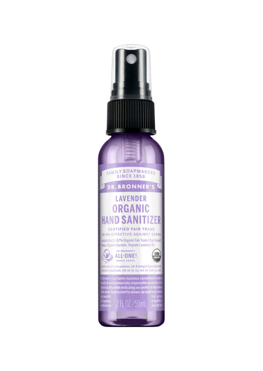 Dr. Bronner's Organic Hand Sanitizer Lavender 59ml