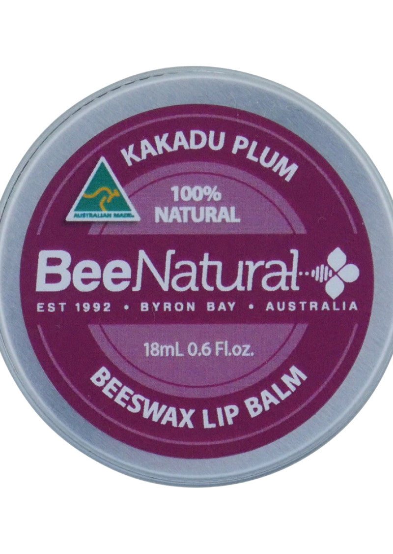 Bee Natural Lip Balm Tin Kakadu Plum 18ml