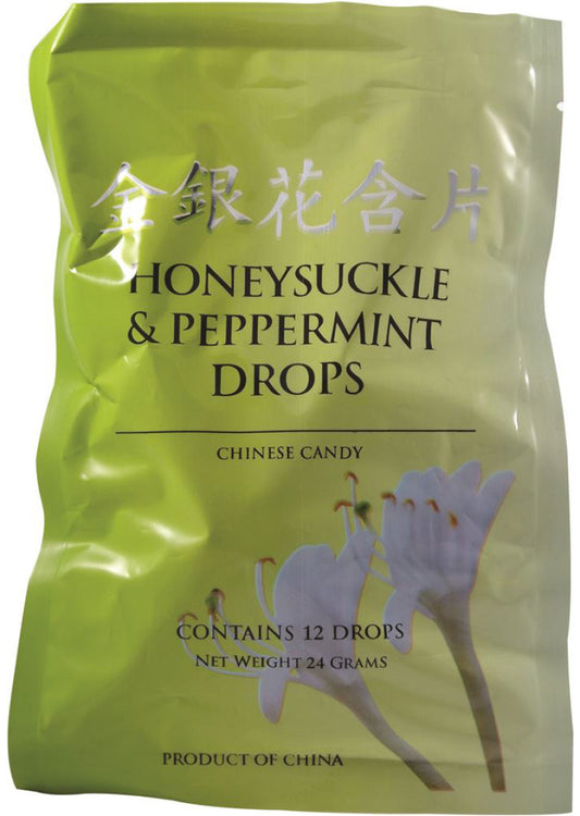 Cathay Herbal Honeysuckle and Peppermint Drops x 12 Pack