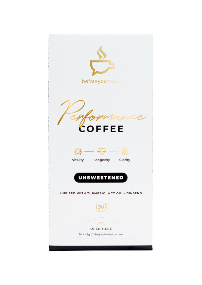 Before You Speak Coffee Performance Unsweetened 4.5g x 30 Pack