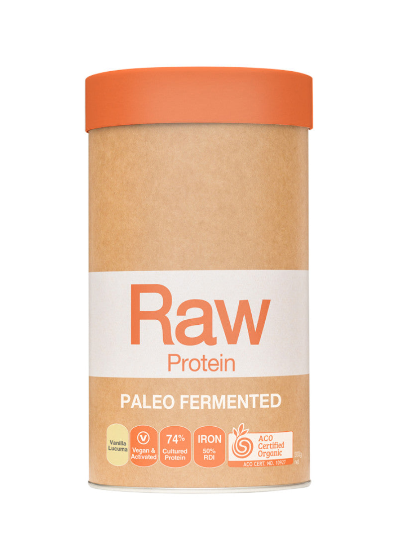 Amazonia Raw Protein Org Paleo Fermented Vanilla Lucuma 500g