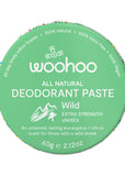 Woohoo Deodorant Paste Wild (Extra Strength Unisex) Tin 60g