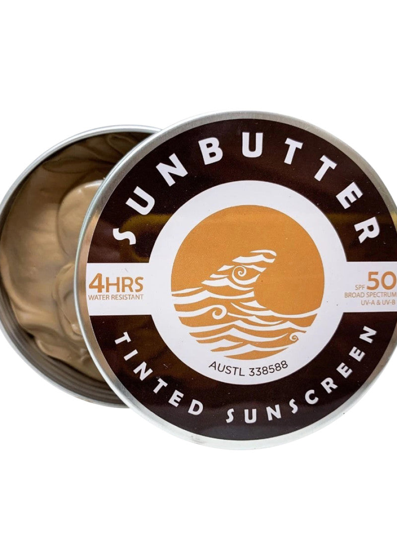 Sunbutter Skincare Sunscreen Tinted Spf 50 Tin 100g