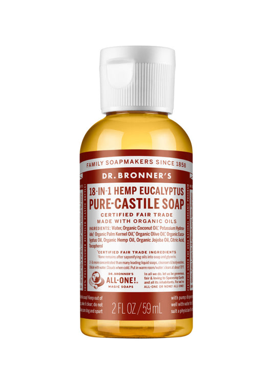 Dr. Bronners Pure Castile Soap Liq (hemp) Eucalyptus 59ml